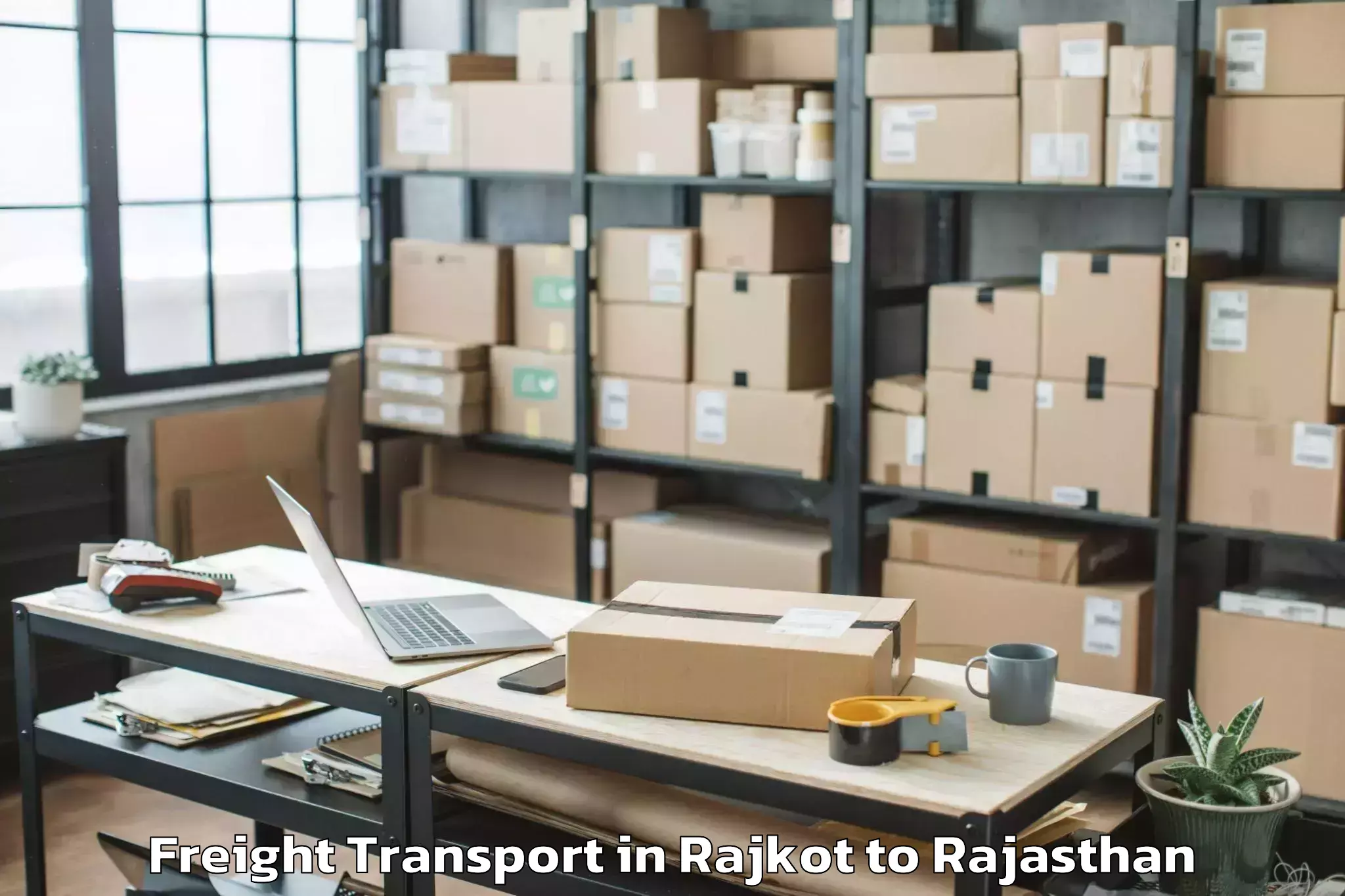 Professional Rajkot to World Trade Park Mall Jaipur Freight Transport